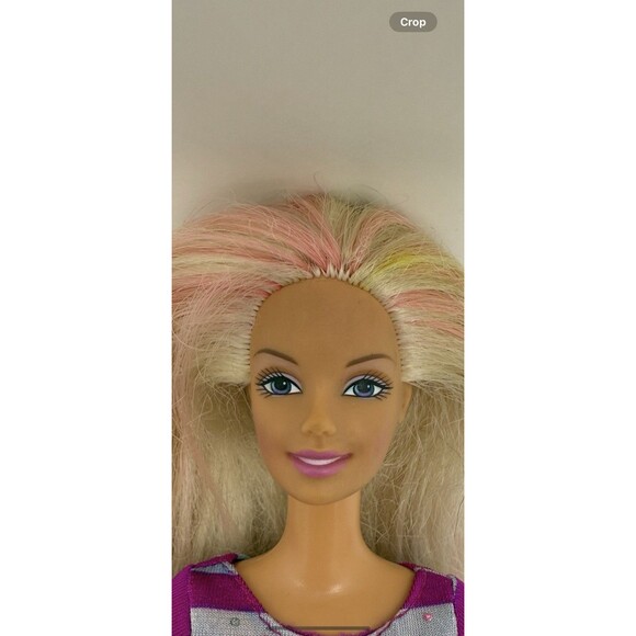 1999 Barbie Pink & Blonde Hair Wearing An Outfit From Barbie Skipper Babysitters - Picture 10 of 12